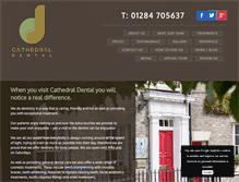 Tablet Screenshot of cathedraldental.co.uk